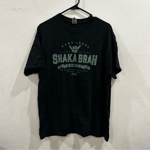 Shaka Brah Hand Loose black graphic T-shirt